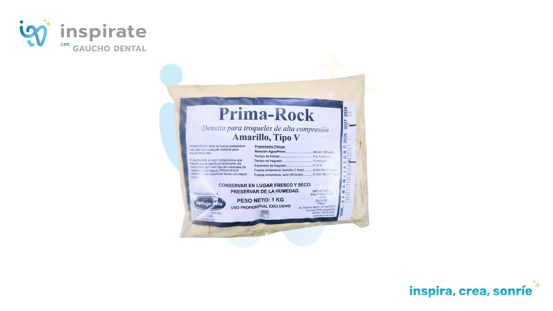 Densita Wip Mix Prima Rock Tipo V x 1kg